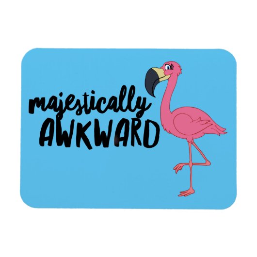 Majestic Awkward Flamingo 3 "x4" Photo Magnet Magneet (Horizontaal)
