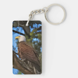 Majestic Bald Eagle 2 sided Sleutelhanger