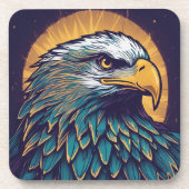 Majestic Bald Eagle Bier Onderzetter (Voorkant)