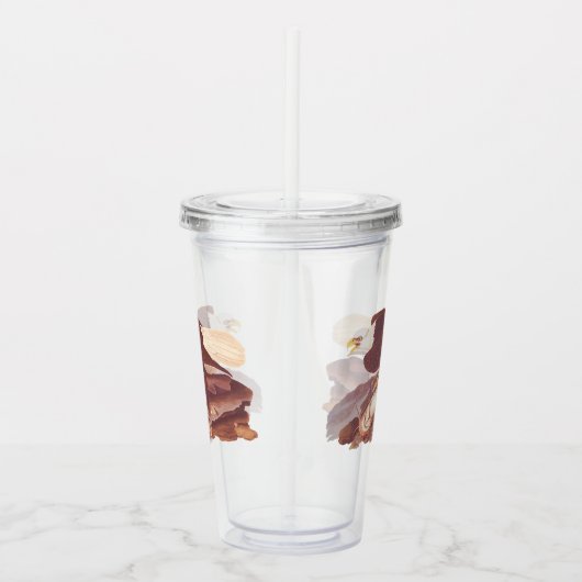 Majestic Bald Eagle by Audubon with Fresh Fish Acryl Drinkbeker (Rechts)