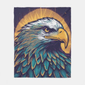 Majestic Bald Eagle Fleece Deken (Voorkant)