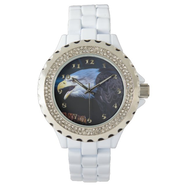 Majestic Bald Eagle Horloge (Voorkant)