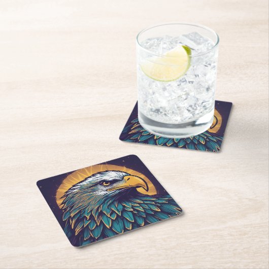 Majestic Bald Eagle Kartonnen Onderzetters (Insitu)