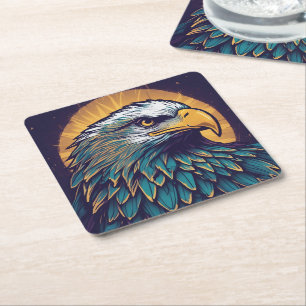Majestic Bald Eagle Kartonnen Onderzetters