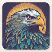 Majestic Bald Eagle Kartonnen Onderzetters (Voorkant)