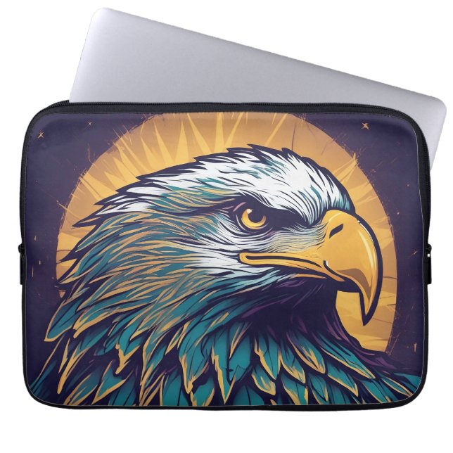 Majestic Bald Eagle Laptop Sleeve (Voorkant)