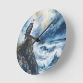 Majestic Bald Eagle met uitzicht op de oceaan Ronde Klok (Hoek)