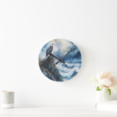 Majestic Bald Eagle met uitzicht op de oceaan Ronde Klok (Huis)