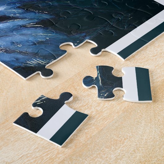 Majestic Bald Eagle Painting Jigzaag Puzzle Legpuzzel (Zijkant)