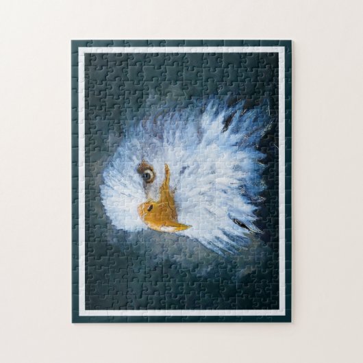 Majestic Bald Eagle Painting Jigzaag Puzzle Legpuzzel (Verticaal)