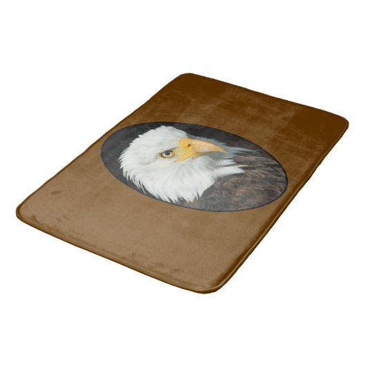 Majestic Bald Eagle Portret Badmat (Gekanteld)