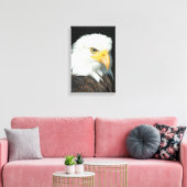 Majestic Bald Eagle Portret Canvas Afdruk (Insitu (Woonkamer))