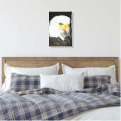 Majestic Bald Eagle Portret Canvas Afdruk (Insitu (Slaapkamer))