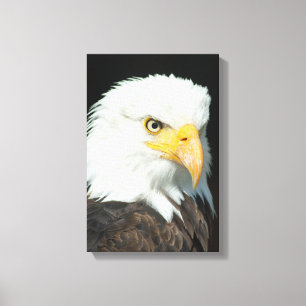 Majestic Bald Eagle Portret Canvas Afdruk