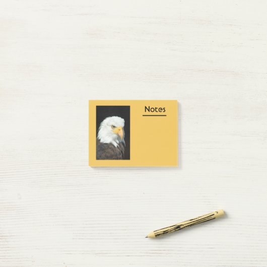 Majestic Bald Eagle Portret Post-it® Notes (Op bureau)