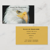 Majestic Bald Eagle Portret Visitekaartje (Voorkant / Achterkant)