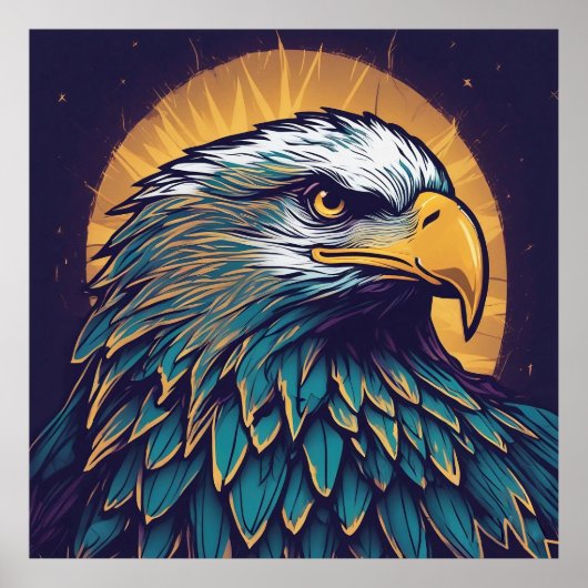 Majestic Bald Eagle Poster (Voorkant)