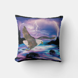 Majestic Bald Eagle Soaring Kussen