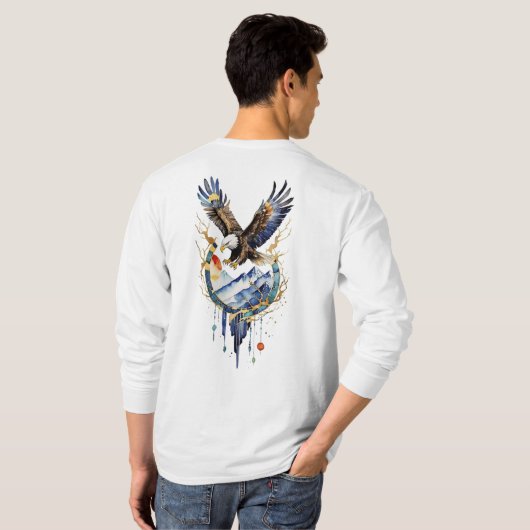 Majestic Bald Eagle – Symbol of Power & Freedom T- T-shirt (Achterkant volledig)