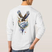 Majestic Bald Eagle – Symbol of Power & Freedom T- T-shirt (Achterkant)