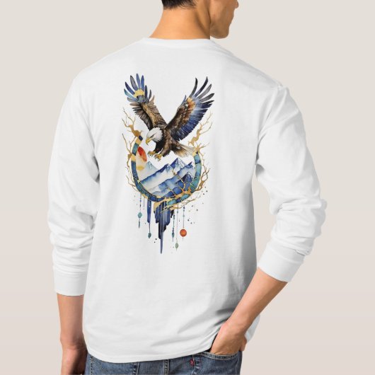 Majestic Bald Eagle – Symbol of Power & Freedom T- T-shirt (Achterkant)