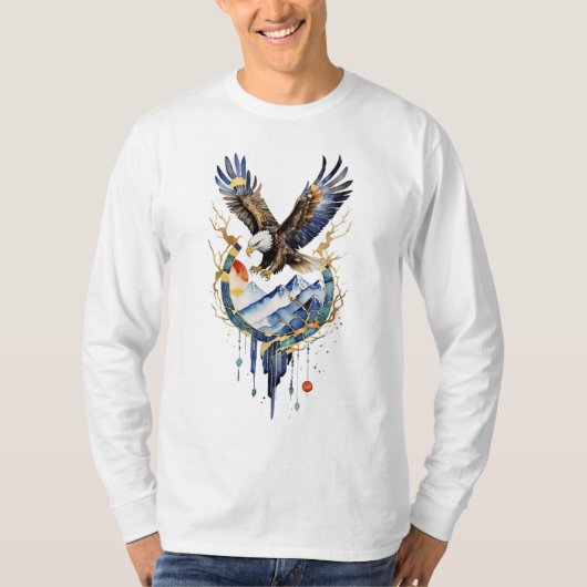 Majestic Bald Eagle – Symbol of Power & Freedom T- T-shirt (Voorkant)