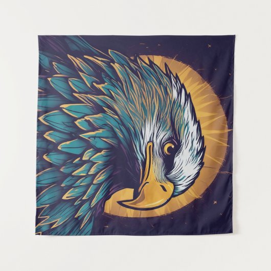 Majestic Bald Eagle Wandkleed (Voorkant (horizontaal))