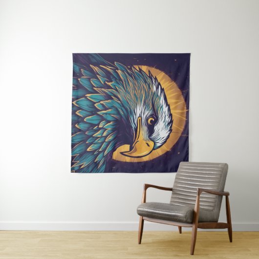 Majestic Bald Eagle Wandkleed (In Situ (horizontaal))