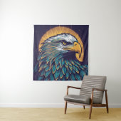 Majestic Bald Eagle Wandkleed (In situ)