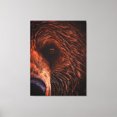 Majestic Bear Portrait Art – Close-Up Wild Animal Canvas Afdruk (Voorkant)