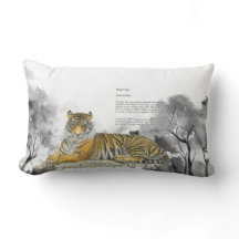 Majestic Bedreigde Bengaalse Tijger Waterverf