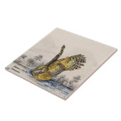 Majestic Bedreigde Blakiston's Visuil (Vogel) Tegeltje (Zijkant)