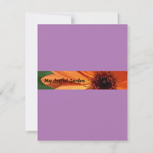 Majestic Bee Balm Notitiekaartje (Achterkant)