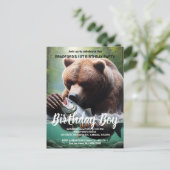 Majestic Beer Catch Verjaardagsuitnodiging Briefkaart (Staand voorkant)