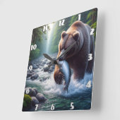 Majestic Beer Catch Vierkante Klok (Hoek)