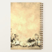 Majestic Bengaalse tijger aquarellen Notitieboek (Achterkant)