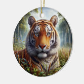 Majestic Bengal Tiger Keepsake Keramisch Ornament (Links)