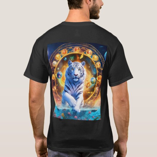Majestic Bengal Tiger - Natuur Power T-Shirt Des (Achterkant)