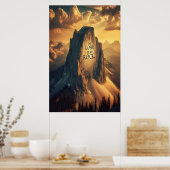 Majestic Berg: De Heer is mijn rots Poster (Keuken)