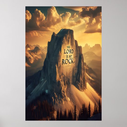 Majestic Berg: De Heer is mijn rots Poster (Voorkant)