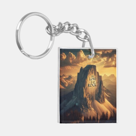 Majestic Berg: De Heer is mijn rots Sleutelhanger (Voorkant Links)