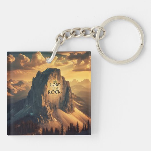 Majestic Berg: De Heer is mijn rots Sleutelhanger (Achterkant)