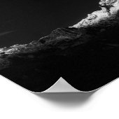 Majestic berg Triglav in zwart-wit Poster (Hoek)