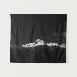 Majestic berg Triglav in zwart-wit Wandkleed