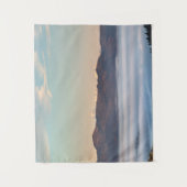 Majestic berg Triglav met mist in valley Wandkleed (Voorkant)