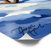 Majestic Bernese Mountain Dog Alpine Christmas Perfect Poster (Hoek)