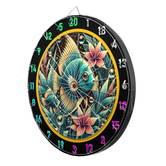Majestic Betta Dartboard Party Stuk Dartbord (Voorkant Rechts)