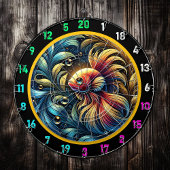 Majestic Betta Fish Game Board Dartbord