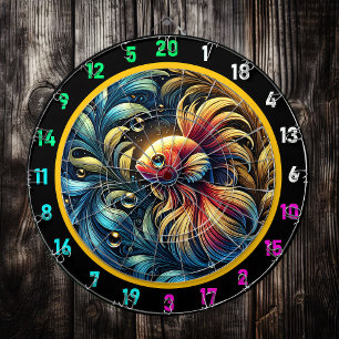 Majestic Betta Fish Game Board Dartbord
