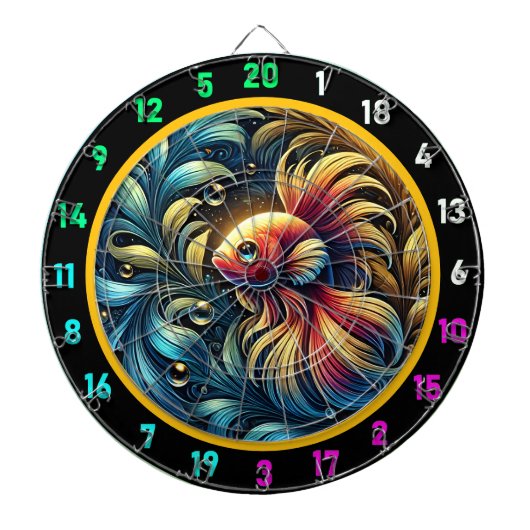 Majestic Betta Fish Game Board Dartbord (Voorkant)